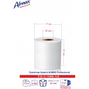 Туалетная бумага Almax Professional серая 1 сл., 9,1 см - 180 м х 12